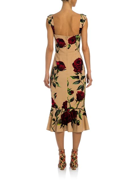 dolce gabbana rose dress ebay|Dolce & Gabbana rose print dress.